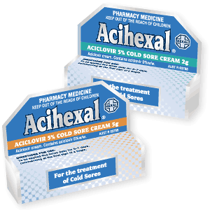Acihexal cold sore cream retail pack